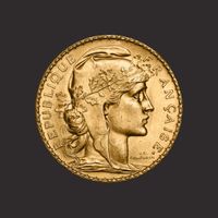 Moneda 20 franci francezi, Marianne, aprx.6,45gr. TVA 0%-PRECOMANDA