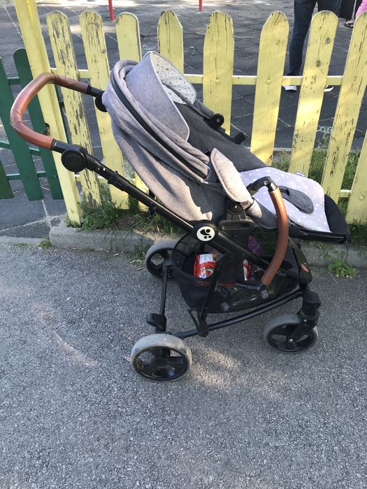Комбинирана бебешка количка 3в1 CRYSTA GREY. LORELLI