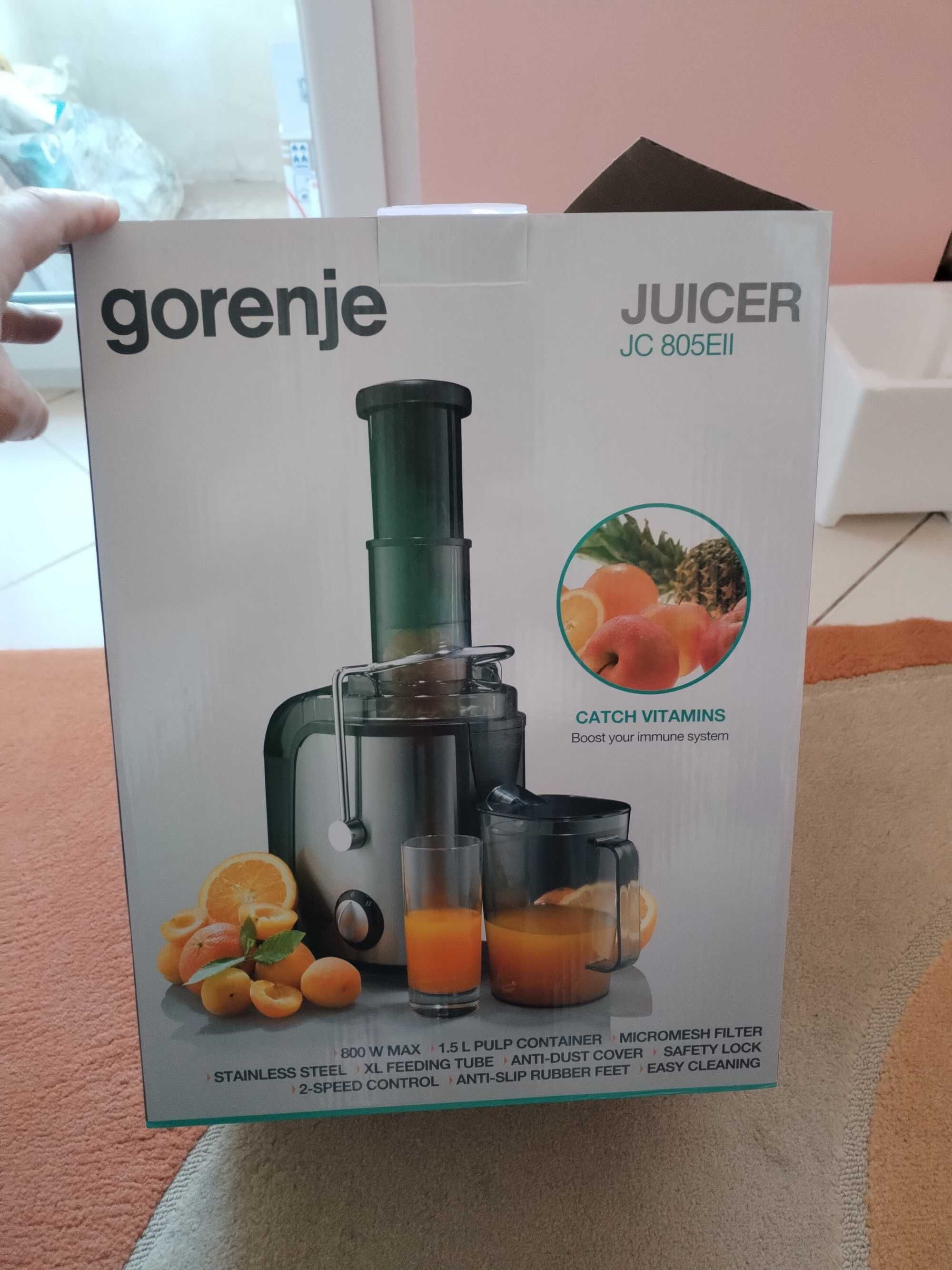 Сокоизстисквачка Gorenje juicer JC805EII Горение чисто нова