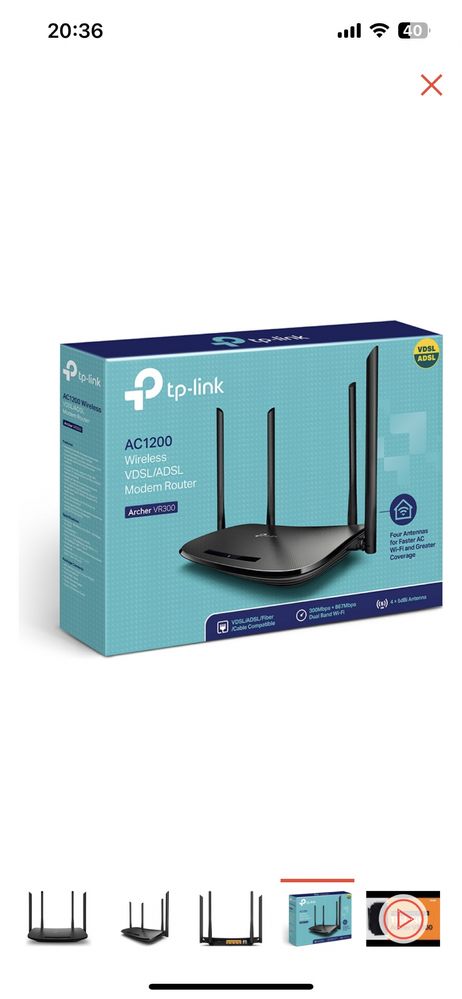 Модем Wi-Fi роутер TP-LINK Archer VR300