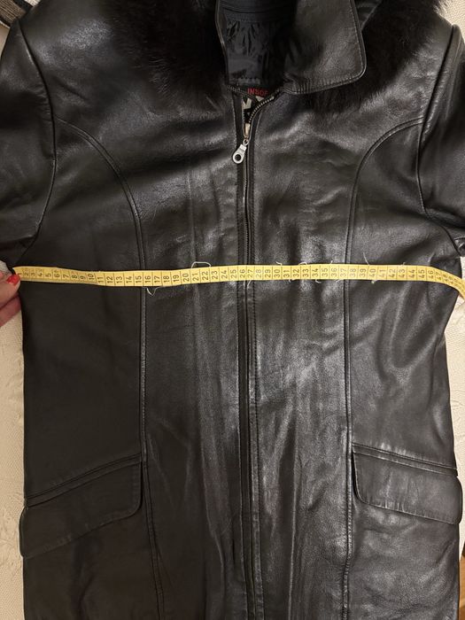 Дамско палто - естествена агнешка кожа