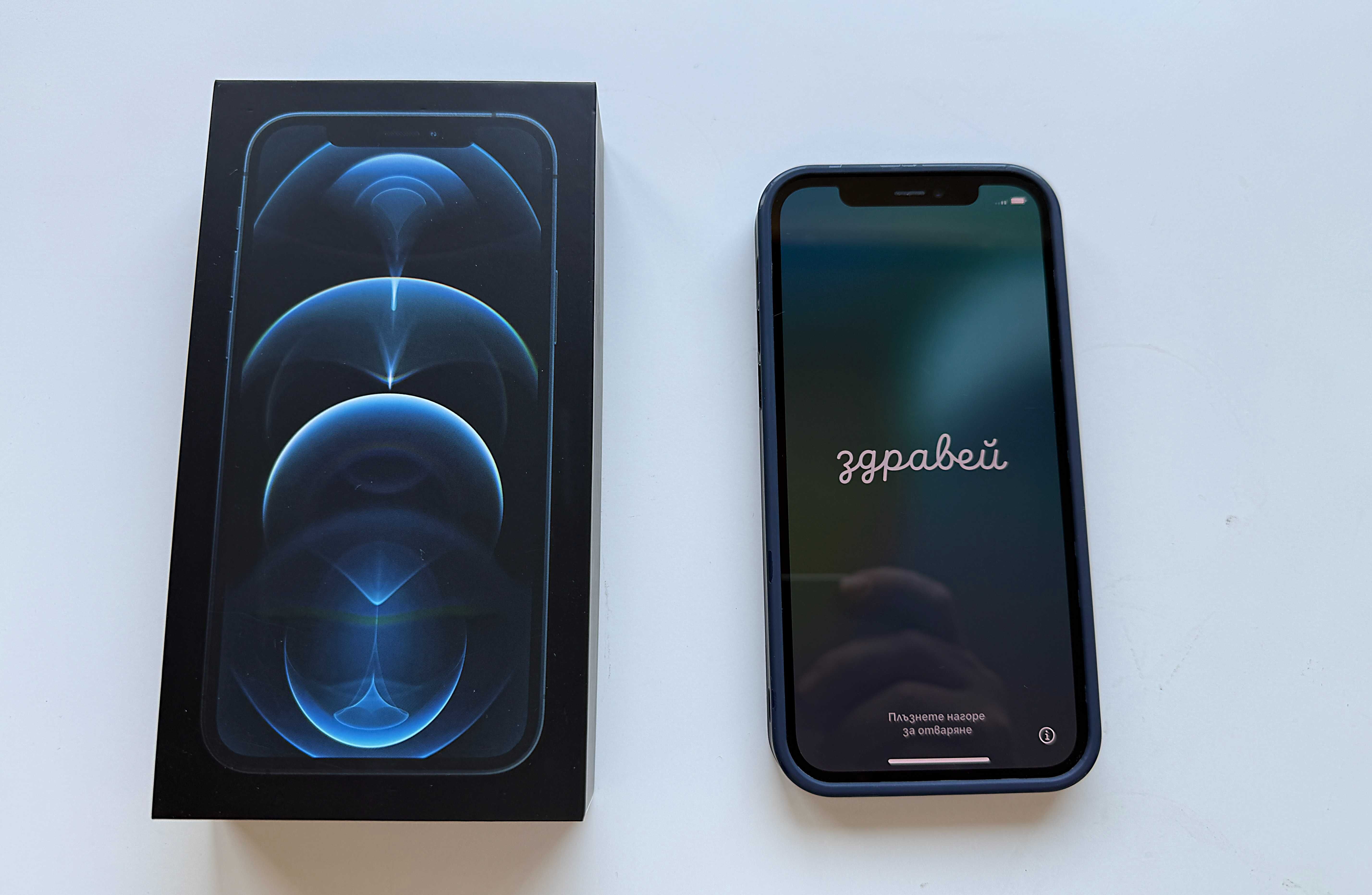 iPhone 12 Pro 128Gb Pacific Blue, като нов в оригинална кутия