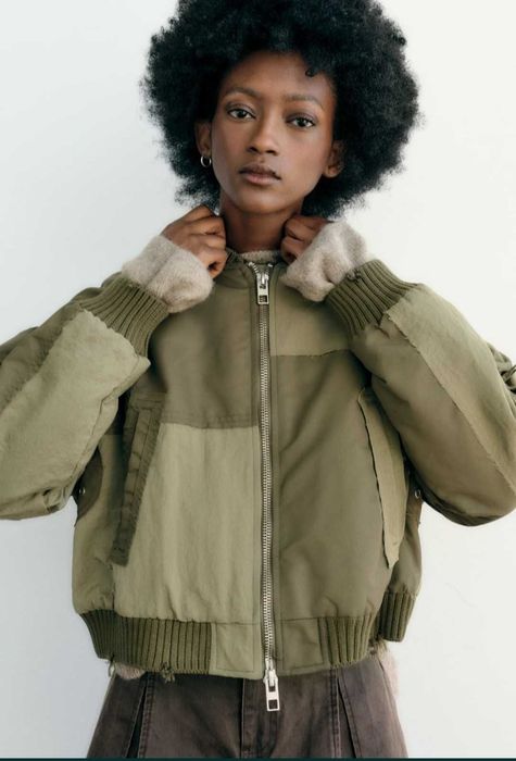 Geaca bomber Zara,rezistenta la apa