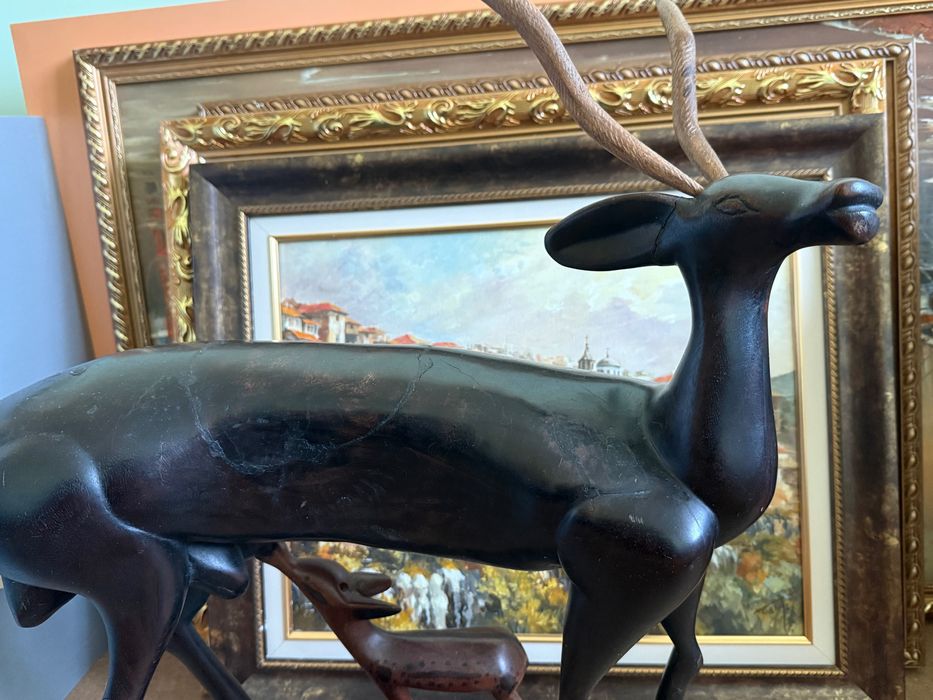 Антилопа от плътно абаносово дърво