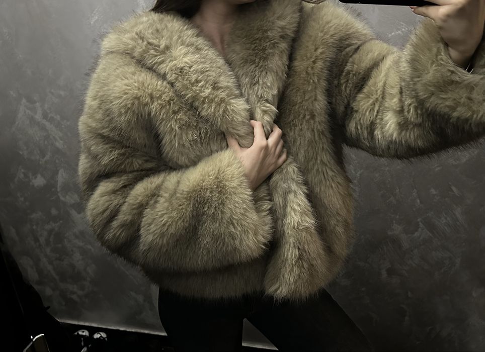 Пухено палто със синтетичен пух