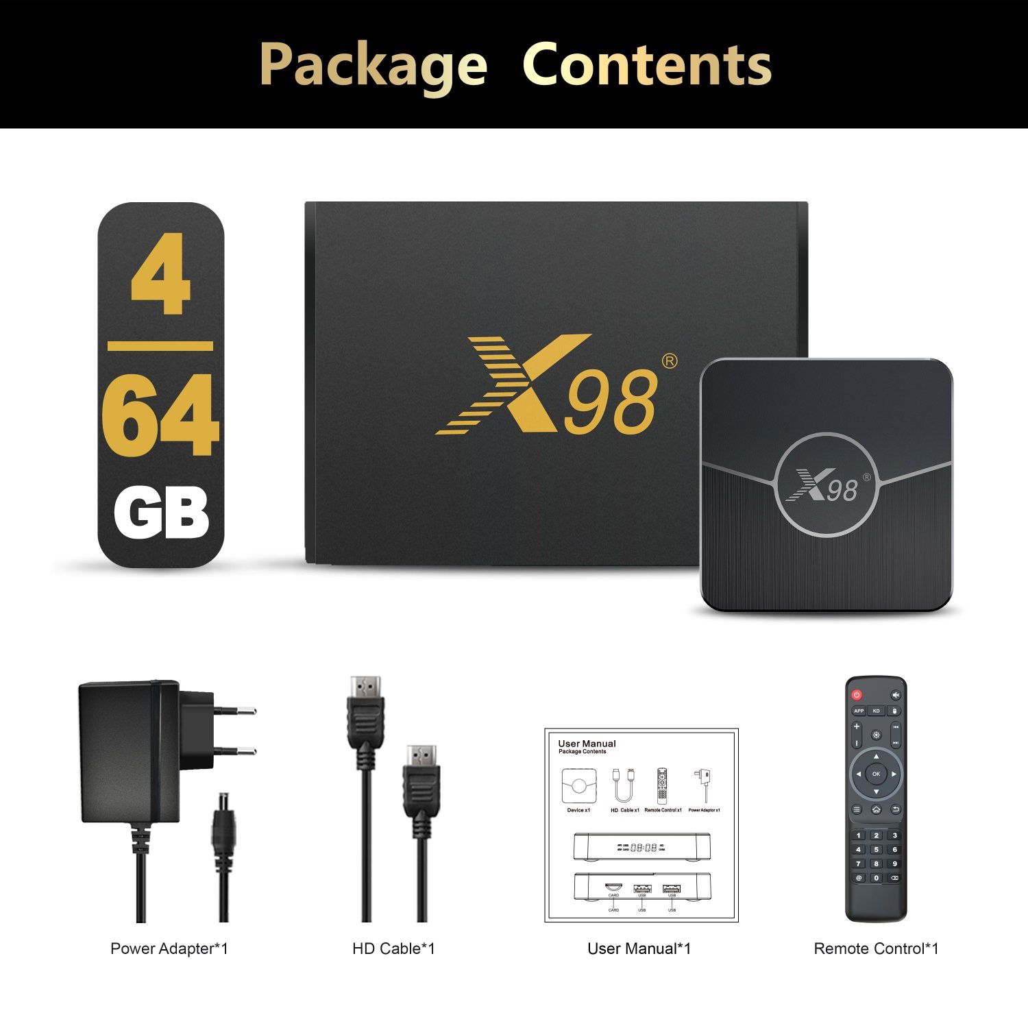 Smart TV Box X98 +plus / Смарт ТВ Бох