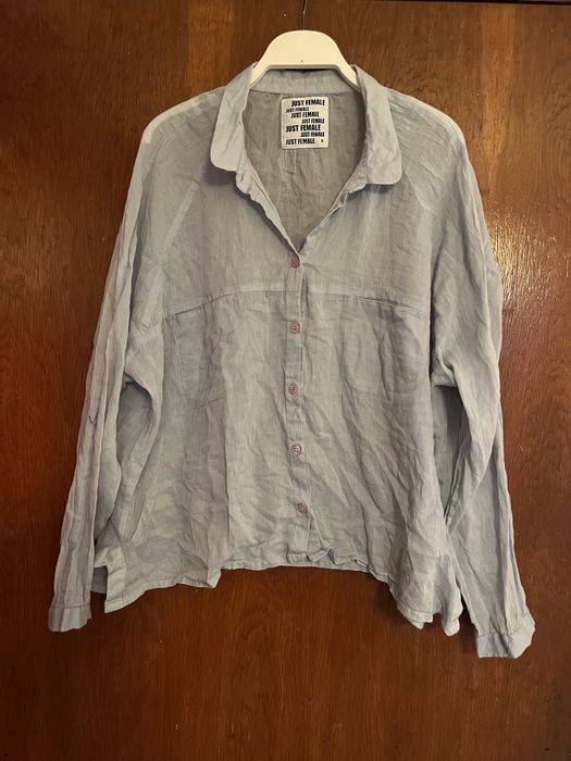 Camase dama subtire , transparenta , bleu ,S