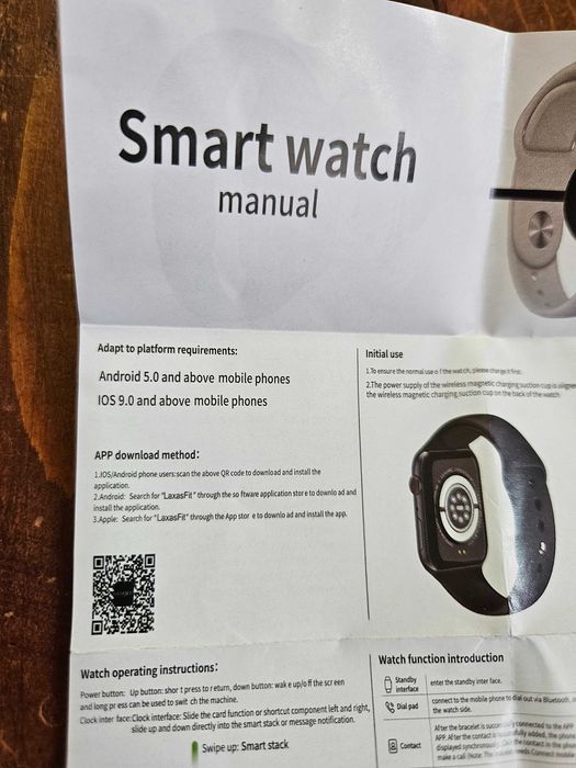 Smart Watch Black / Смарт часовник. Чисто нов