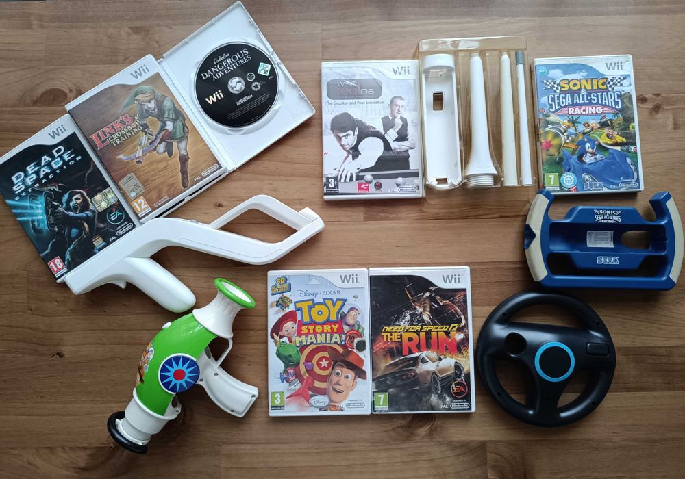 Wii Links Crossbow Training Sonic Racing Toy Story Mania NFS The Run