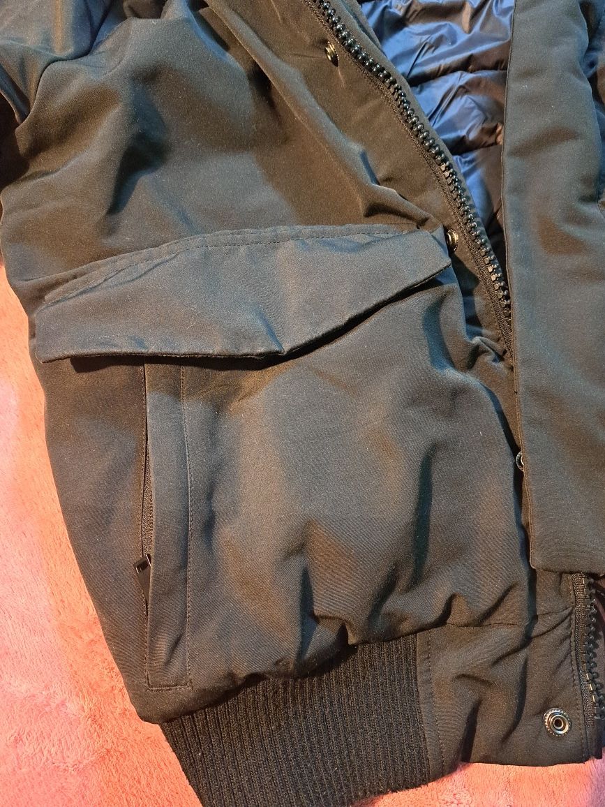Оригинално Дебело Зимно Черно Мъжко Яке Superdry Everest