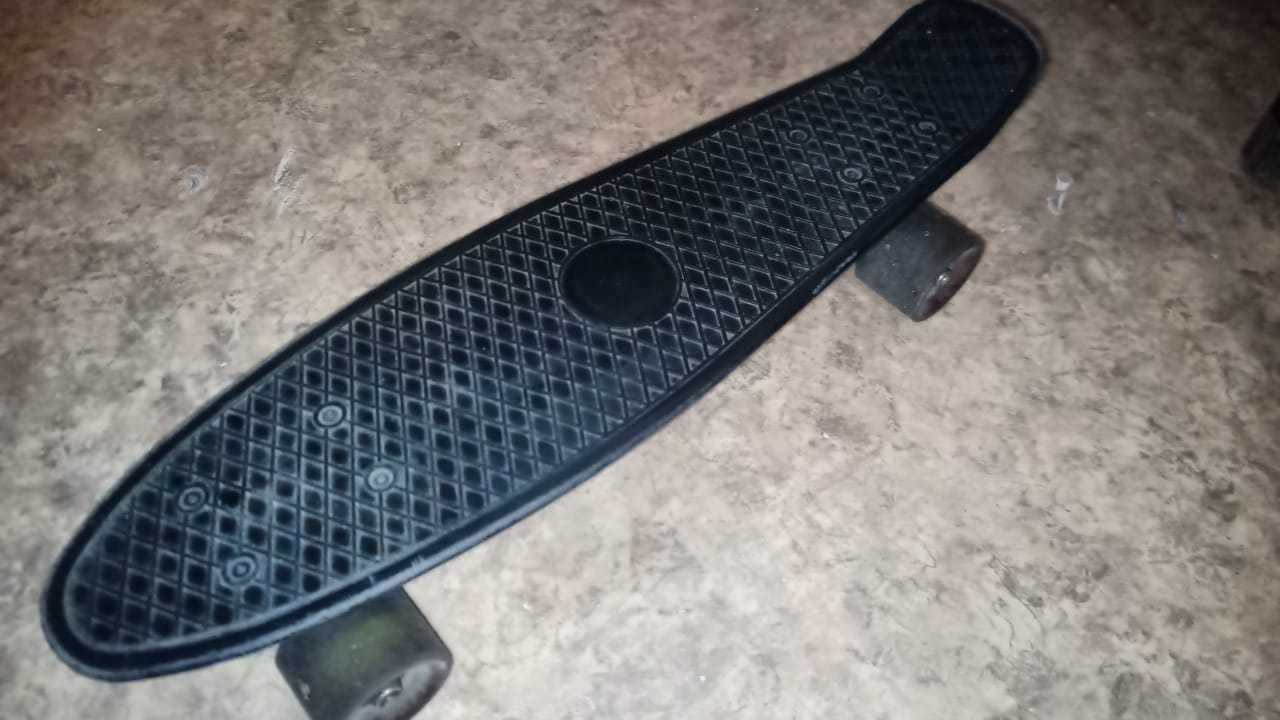 Пенниборд скейт черный