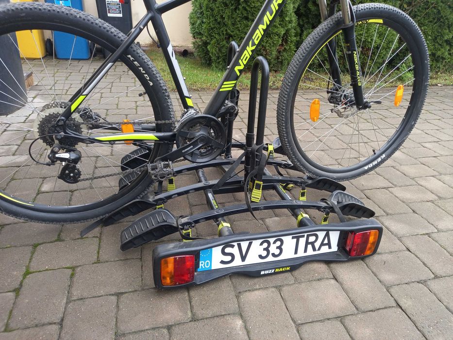 Suport 4 biciclete pe carlig auto