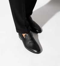Pantofi loafer de lux 41 lucrati manual John Richmond piele naturala