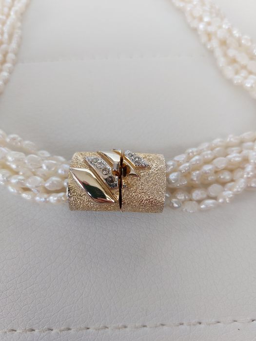 Colier Vintage, Perle Naturale, 7 Siraguri