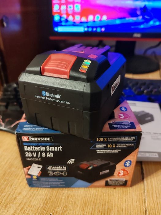 Acumulator Parkside 8Ah Smart Performance 8 Ah amperi Bluetooth