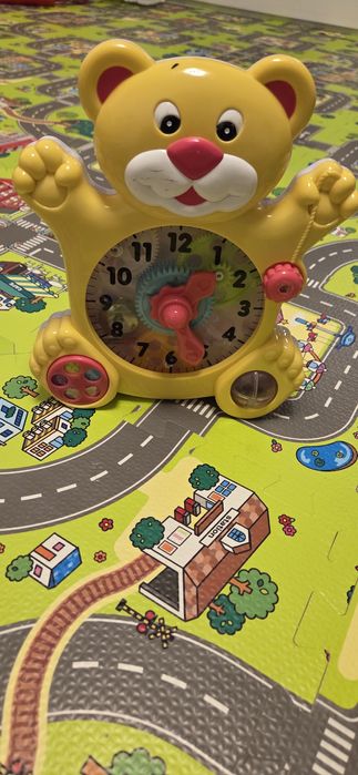 Jucarie interactiva ceas in forma de ursulet