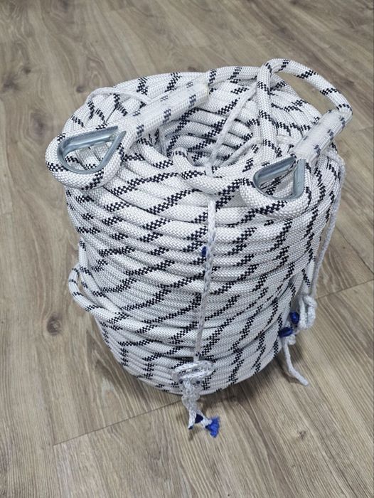 Веревка альпинистская 15 мм статика термоусаженная