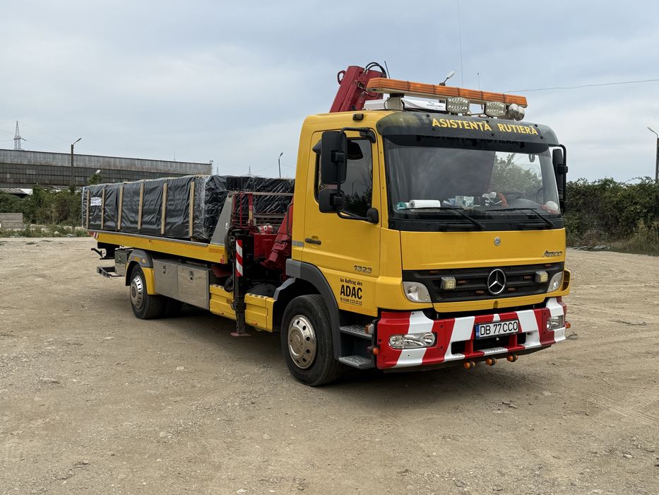 Mercedes Atego 1323autoplatforma  macara furca platou