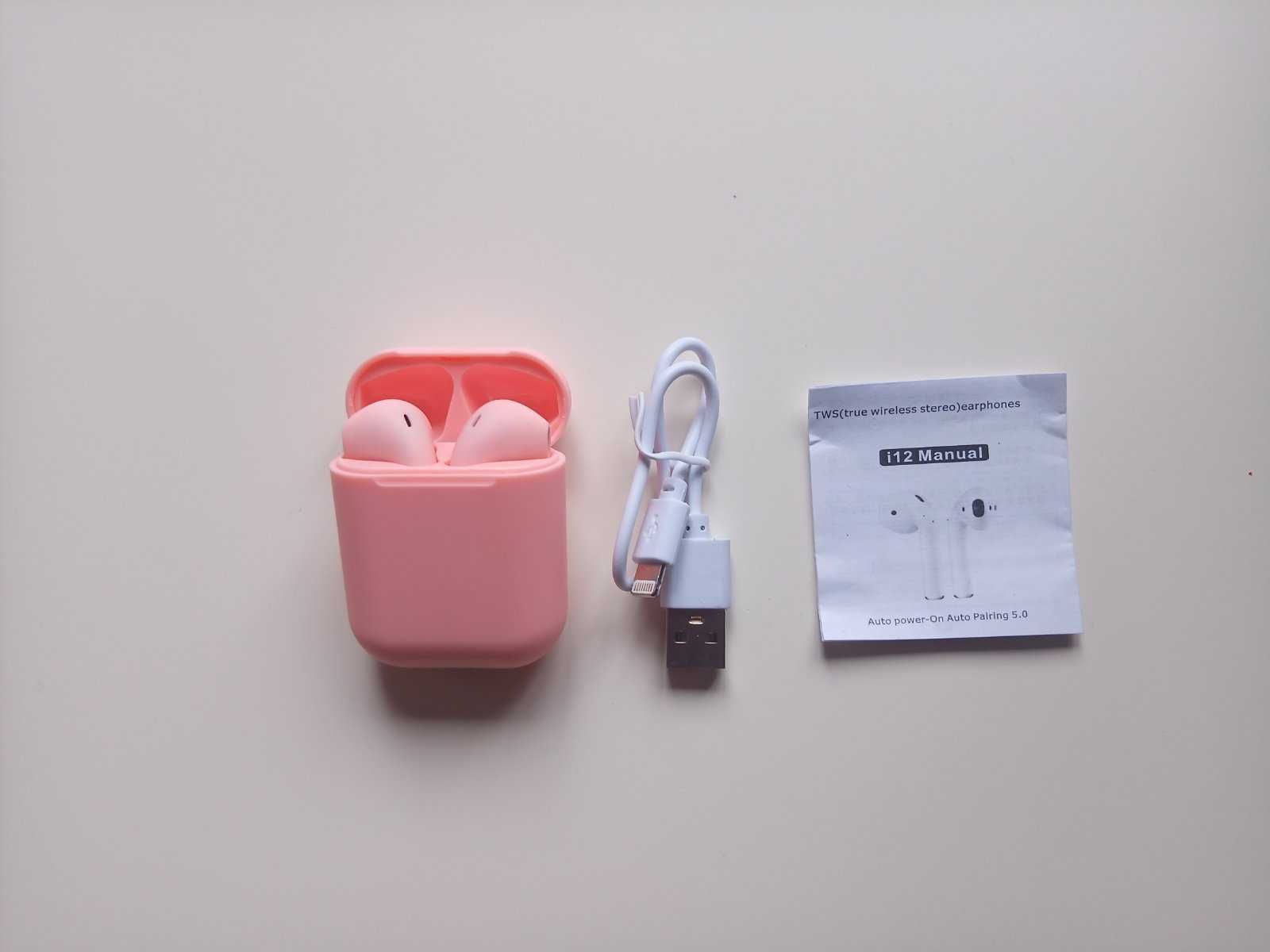 Нови безжични слушалки I12 TWS Macaron- Bluetooth 5.0 Matte Sport
