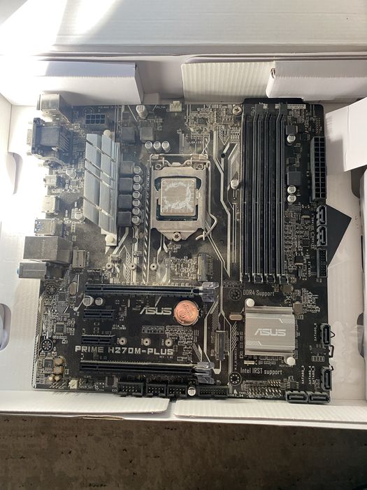 Материнская плата процессор i3 6100, видеокарта, блок питания