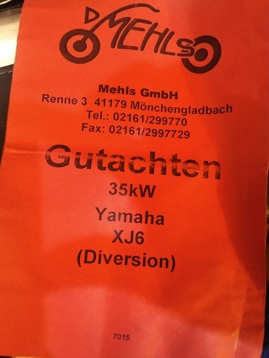 Yamaha xj6 diversion abs 2009 35 kw