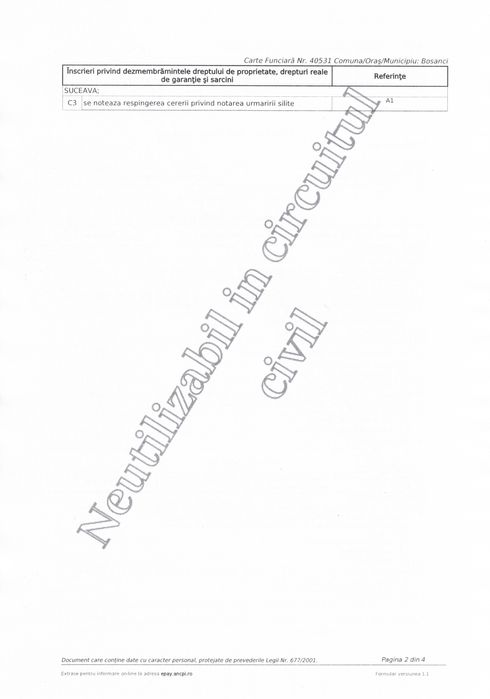 Teren de vanzare Bosanci 25ari