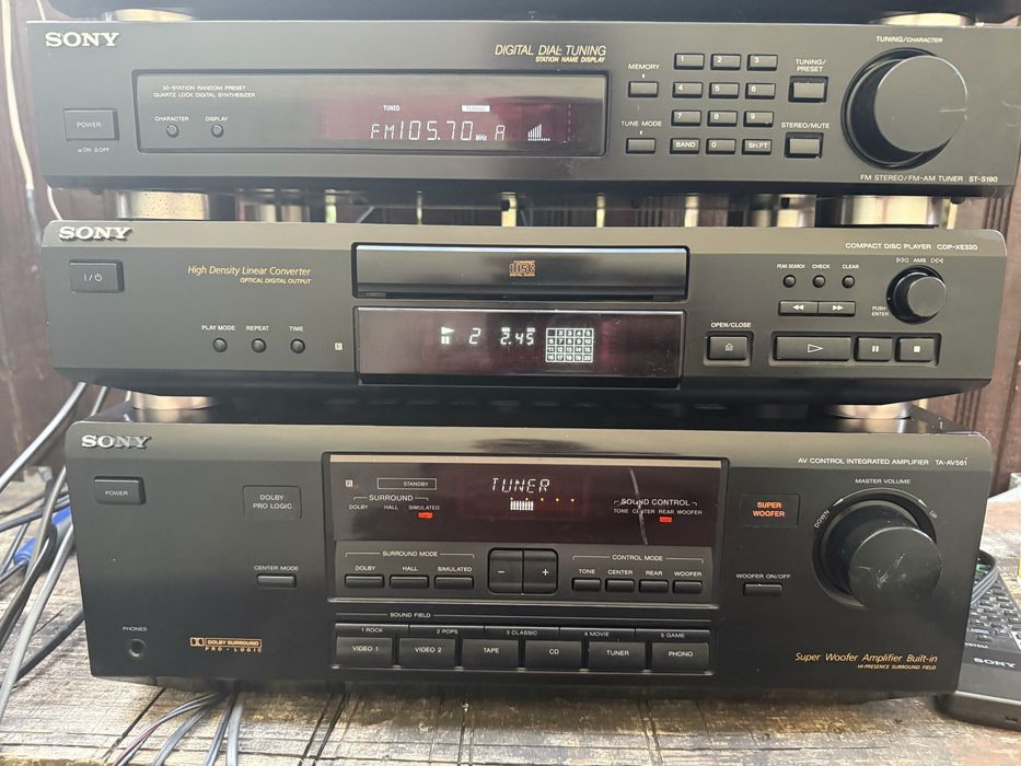 Linie sony amp cd tuner deck pick-up