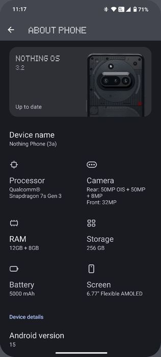 Nothing phone 3a 256gb