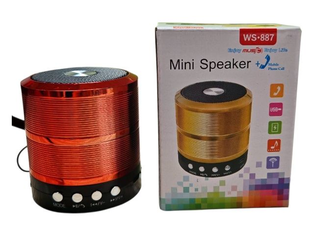 Мини беспроводная Bluetooth-колонка для телефонов и ноутбуков (красная