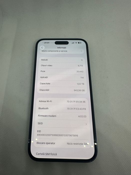 Iphone 14 Pro Max 1TB Deep Purple Bat 100%