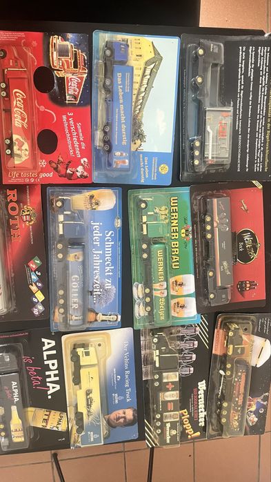 Рекламни Камиончета с бира,кола,вода размер 1:87