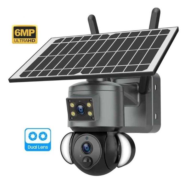 WiFi PTZ Автономна соларна камера с вградена батерия