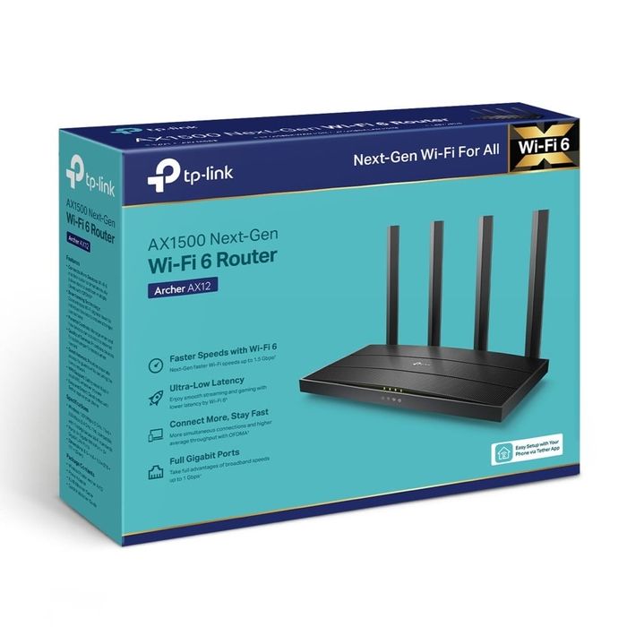 Tp link Archer AX12 Wifi 6 новый год Гарантия