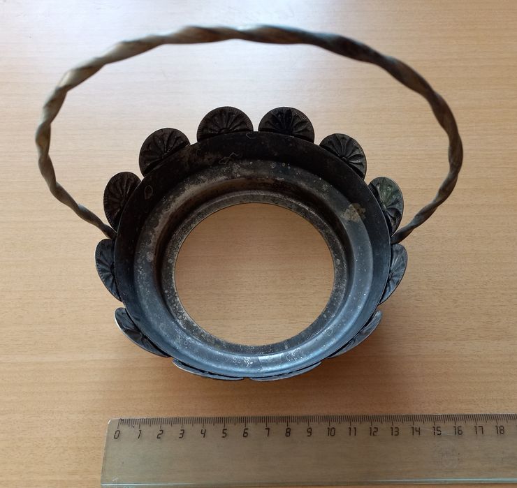 Корзинка под вазочку. Мельхиор. СССР.