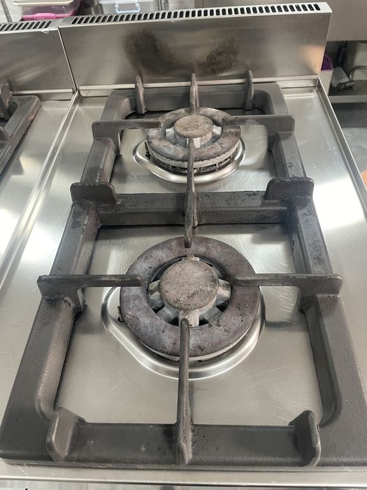 Set 2 plite profesionale pe gaz Arisco – 2x2 arzătoare inox HoReCa