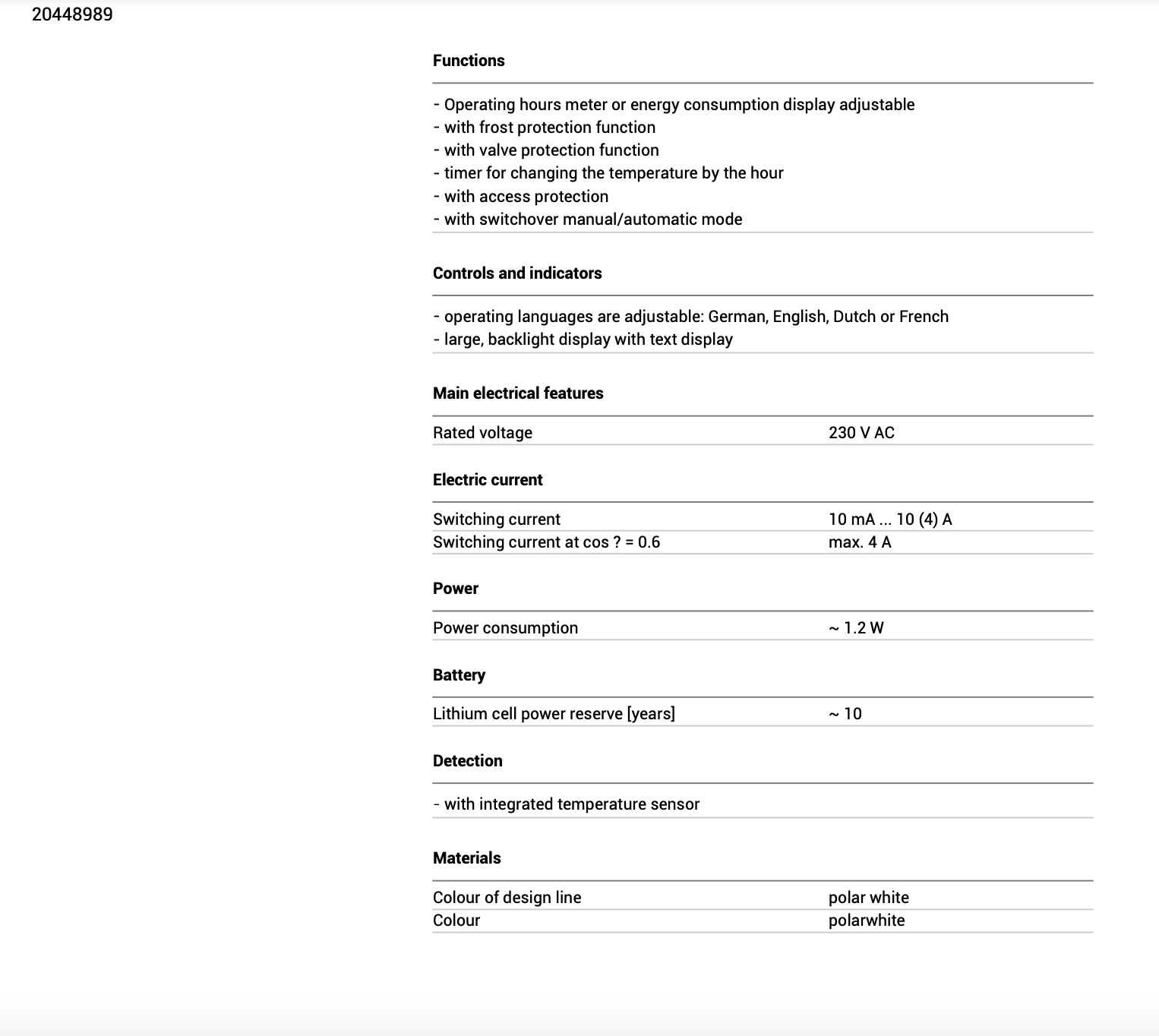 Berker termostat centrala termica si incalzire pardoseala nou