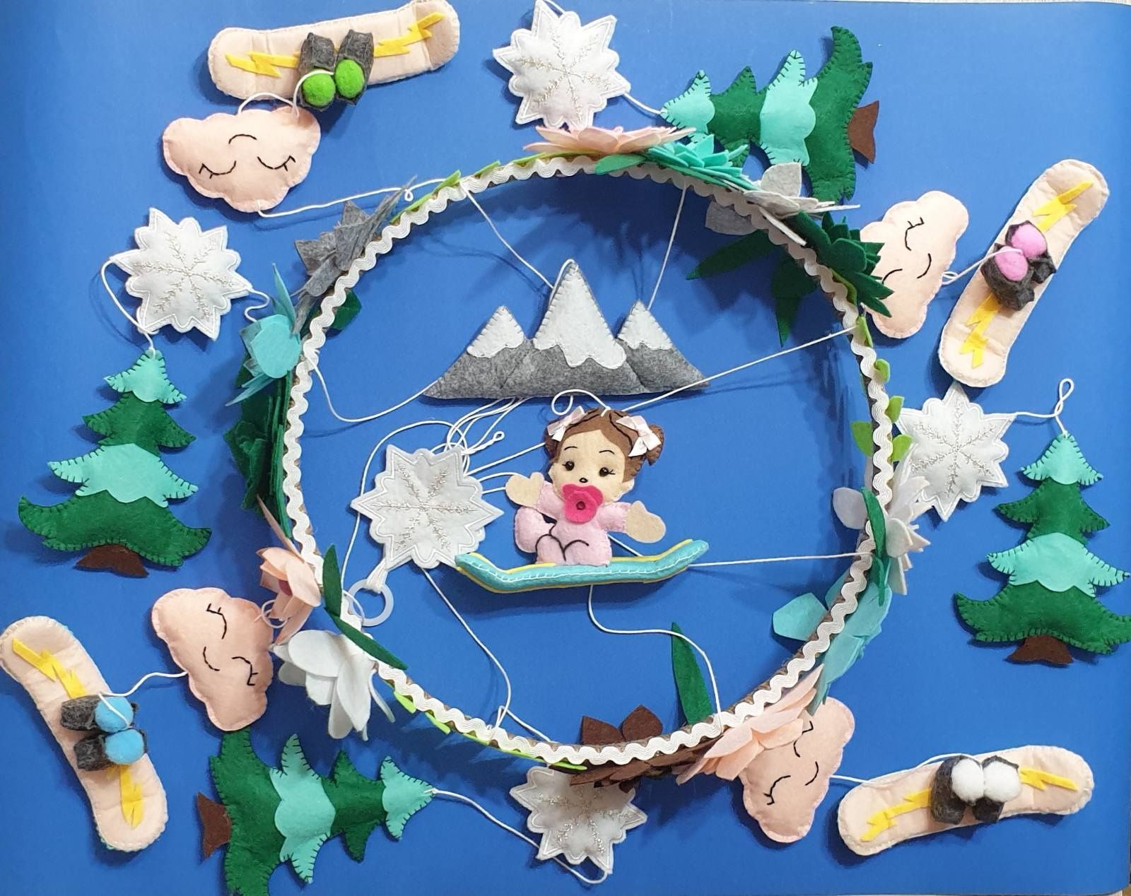 Ръчно изработени декорации от филц за детска стая