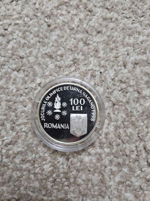 3 Monezi de 100 Lei de la Olimpiada Nagano 1998