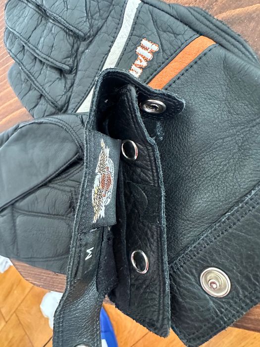 Manusi piele  Harly Davidson  marimea M in Stare FOARTE buna