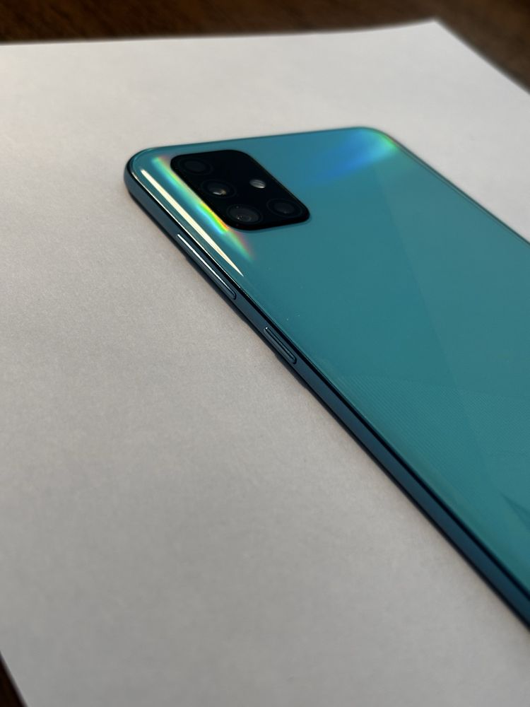 Samsung Galaxy A51, 128GB, Синьо- зелен
