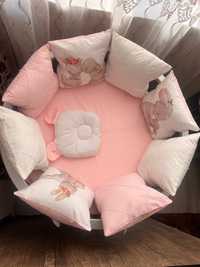 Продаётся кроватка Premium baby Ecosleep 6 в 1 в серебряном цвете