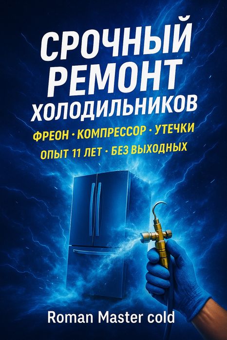 Ремонт холодильников Холод моя работа