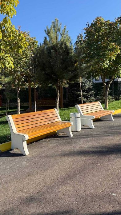 Kompozit marmardan yasalgan skameyka endi O'zbekistonda !