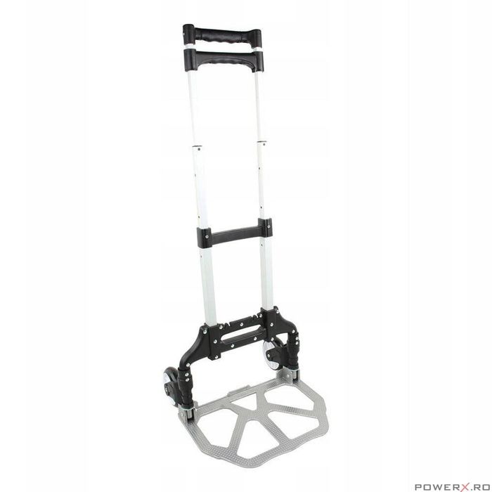 Carucior pliabil, reglabil cu roti pentru transport, 40 x 40 x 100 cm,
