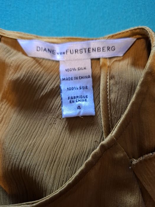 Top maiou bluza Diane von Furstenberg matase naturala