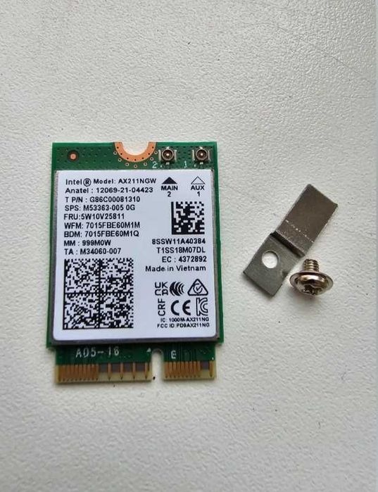 Сетевой модуль, сетевая карта, сетевой адаптер для ноутбука AX211NGW
