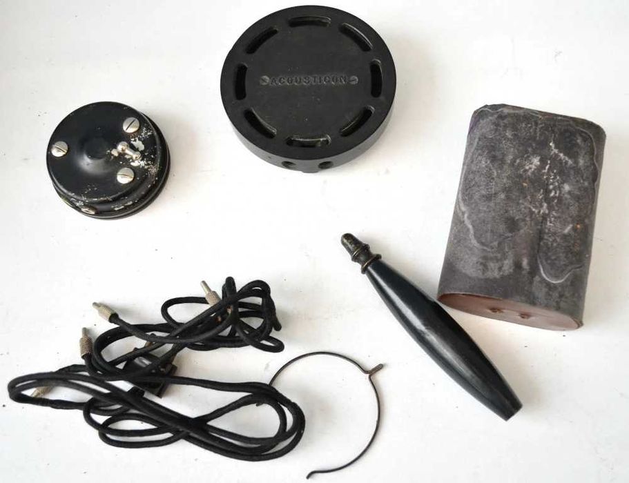Aparat vechi auditiv bakelita acustic interbelica Acousticon London