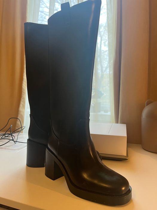 H&M Дамски кожени ботуши