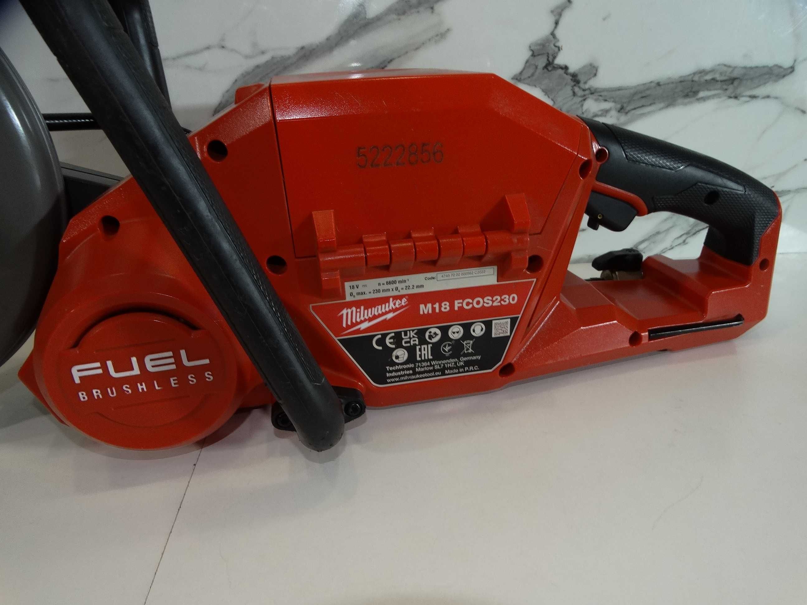 Milwaukee M18 FCOS 230 - Акумулаторен фугорез / дискова резачка