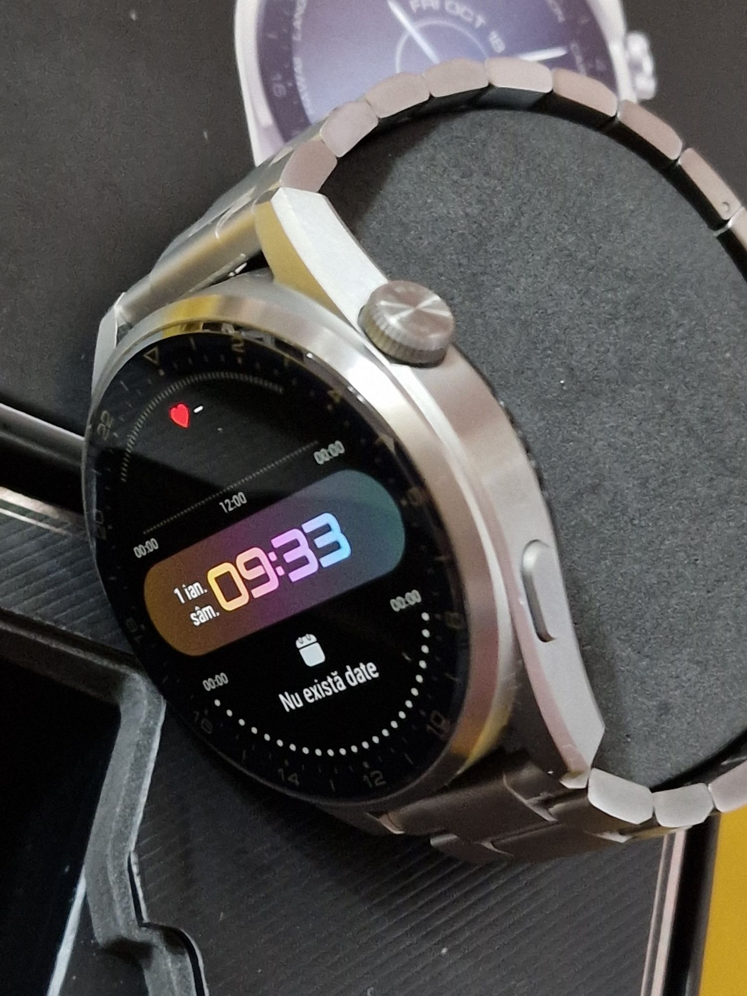 Ceas smartwatch Huawei Watch 3 Pro, 48 mm, Elite, Titanium, E-Sim.